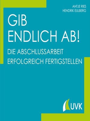 cover image of Gib endlich ab!